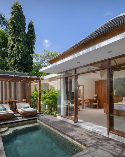 Our One Bedroom Signature Pool Villa offers a private space to rest, inspired by tranquility and cra