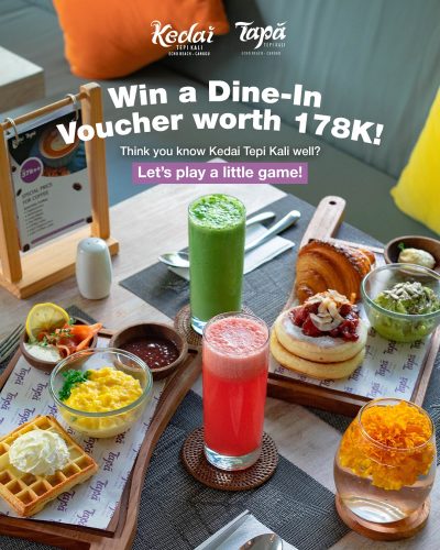 ✨ GIVEAWAY ALERT! ✨Craving a chill dine-in session at Kedai Tepi KaliWe’re giving away vouchers